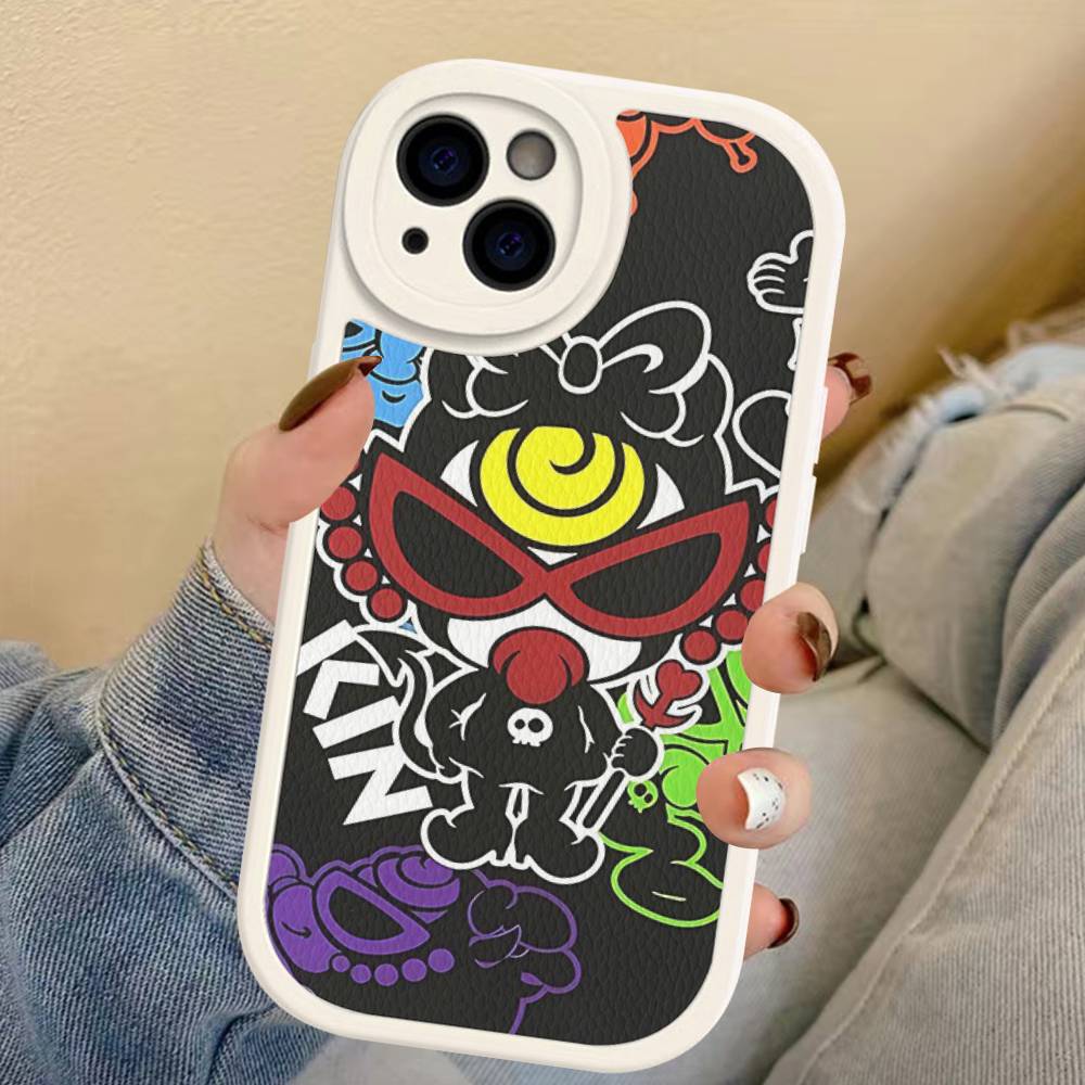 H-Hysteric Cute M-Mini Phone Case For IPhone 11 12 13 14 15 16 Pro Max Plus Leather Cover