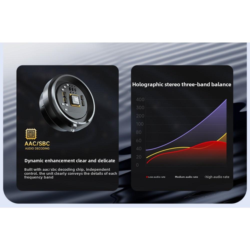 Новая Bluetooth-гарнитура с костной проводимостью, одно ухо, подвесное ухо, не входит в ухо, деловой спортивный цифровой дисплей, пояс