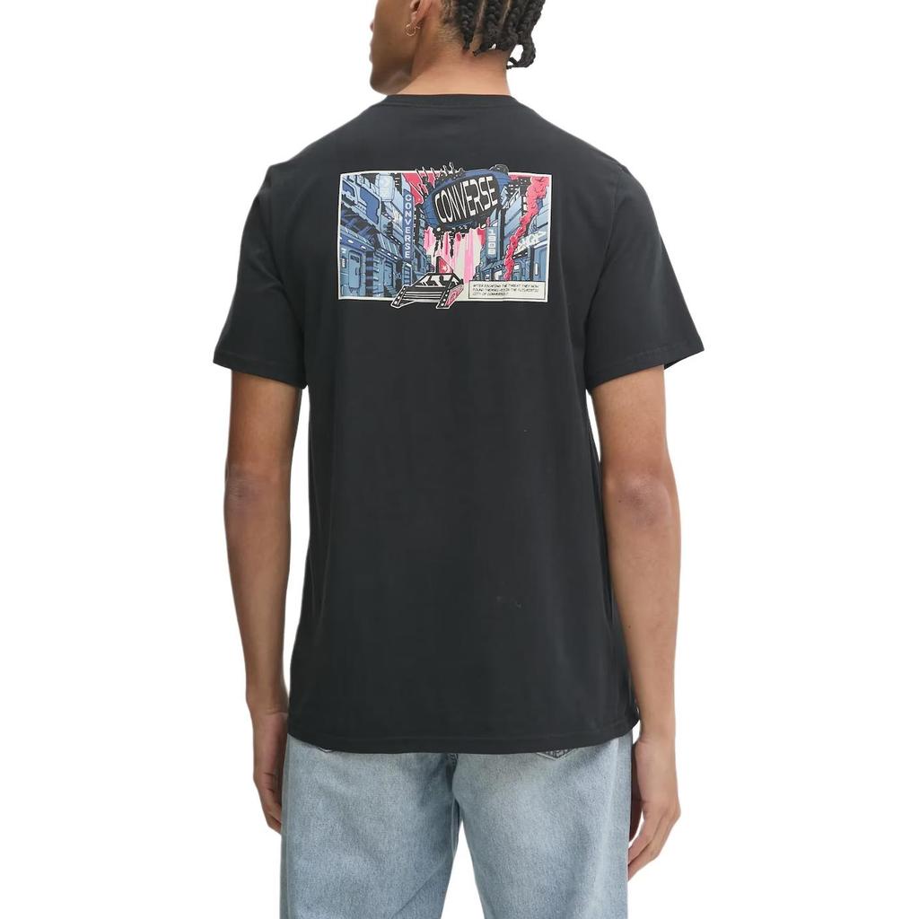 Converse COMIC T Shirt Men's Black 10026685-A01