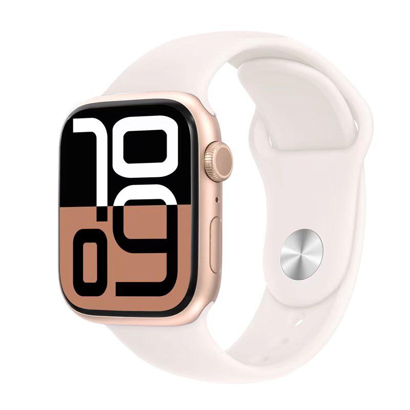 Apple Watch Series 10 GPS 42/46MM Алюминиевый циферблат с силиконовым спортивным ремешком