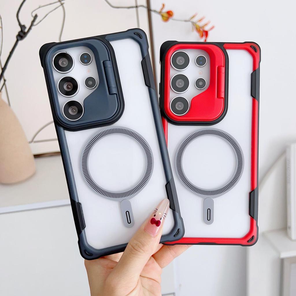 Модель щита из кости оракула подходит для мобильного чехла Samsung S25ultra S24PLUS с подставкой для объектива N52, магнитное поглощение, защита от падения