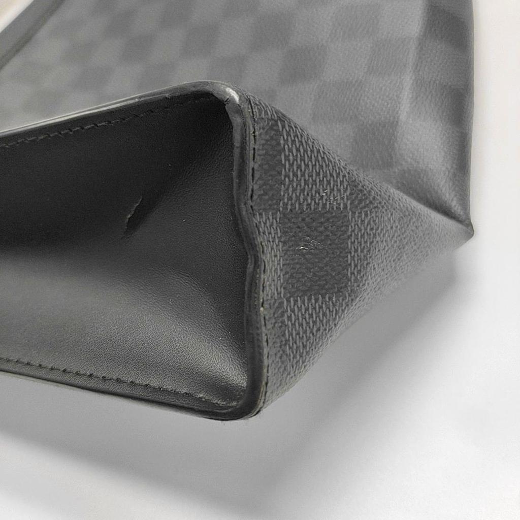 [Б/У] Louis Vuitton Pochette Voyage MM 'Черный холст Damier Graphite' - Очень хорошее состояние #HGF4N7