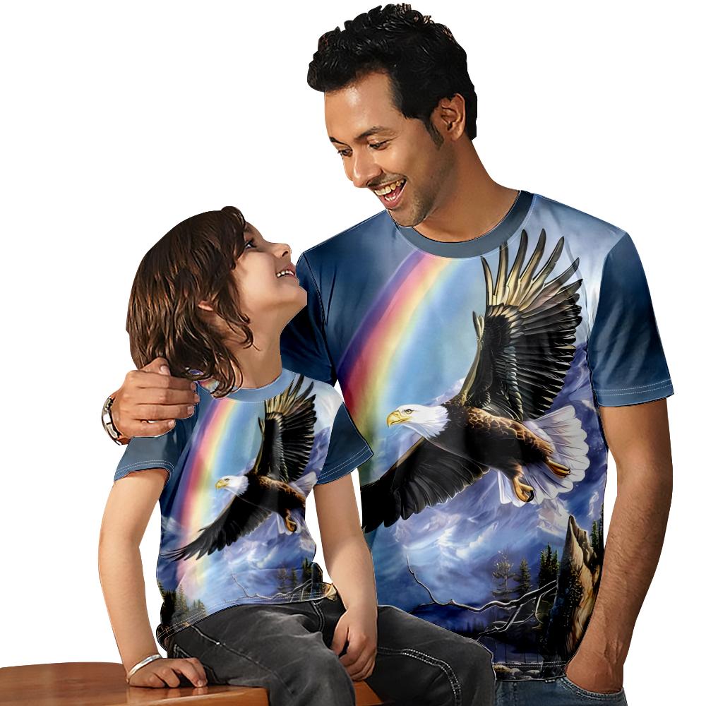 Мужские рубашки Cool Eagle, обычная мужская одежда для пап