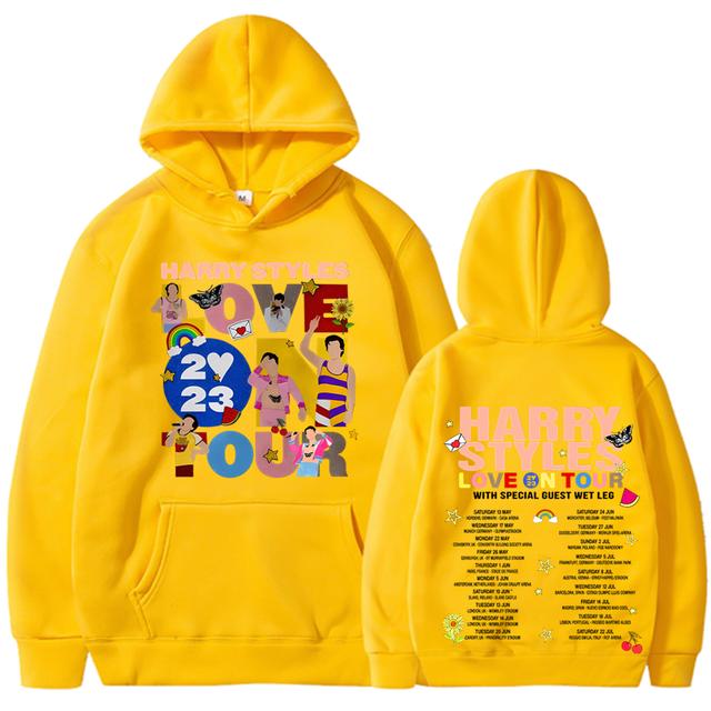Новая толстовка с капюшоном для концерта «Love on Tour» в стиле Харадзюку, большие толстовки в стиле хип-хоп, одежда унисекс, одежда Y2k, толстовки с капюшоном и длинными рукавами, уличная одежда