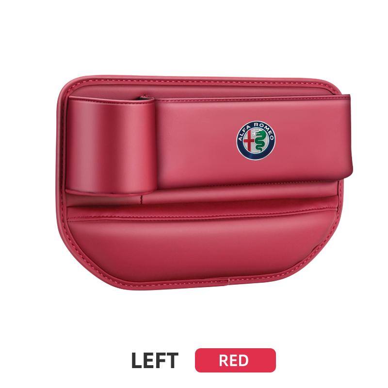 kfzan1 Car Seat Gap Organizer Multifunction Storage Box Cup Pocket For Alfa Romeo 159 Mito Stelvio Brera Spider Giulietta Giulia
