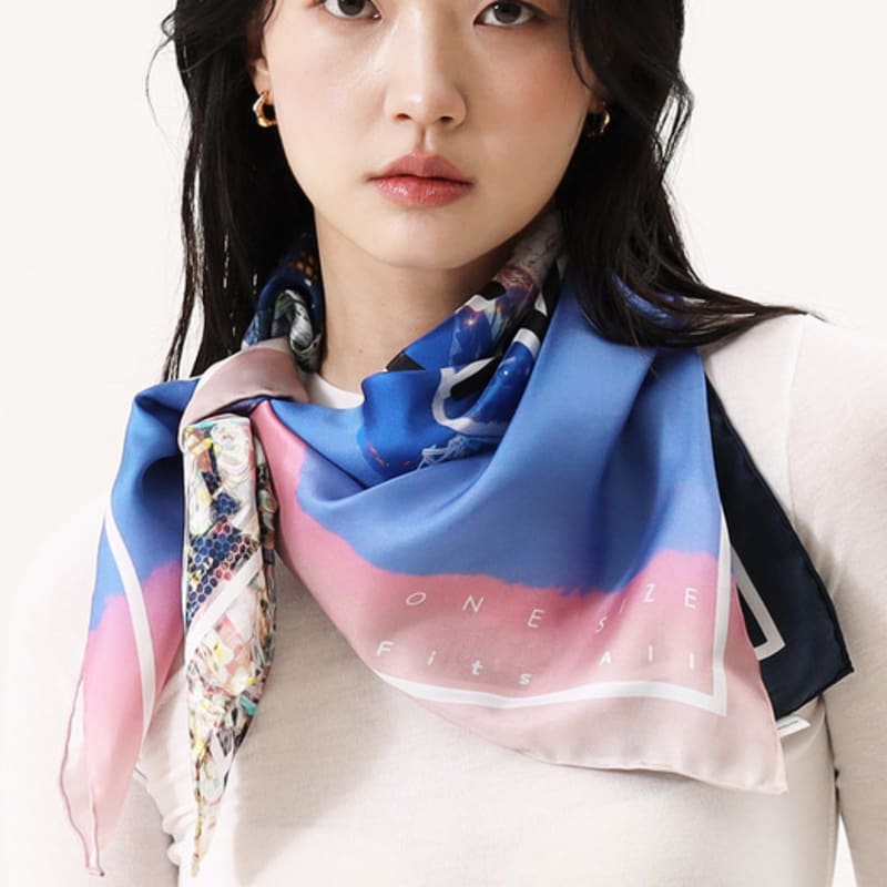 ONSZ Seoul Night View Silk Scarf