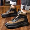Comfortable Men's Basic Ankle Outdoor Male Hiking Shoes Treking Footwear Luxury Brand Winter Snow Boots New Leather Sneakers