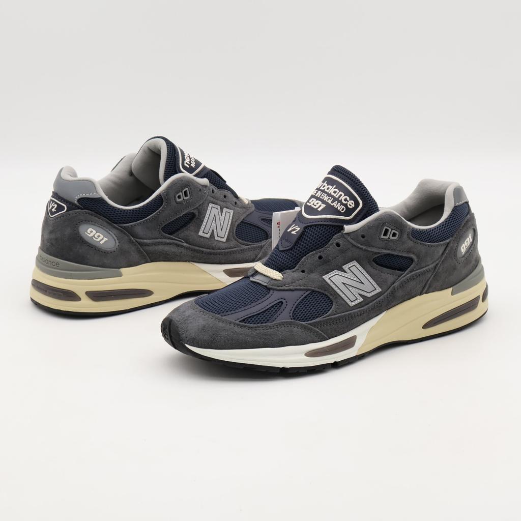 U991GG2 New Balance 991V2 Gray Navy (Men's)