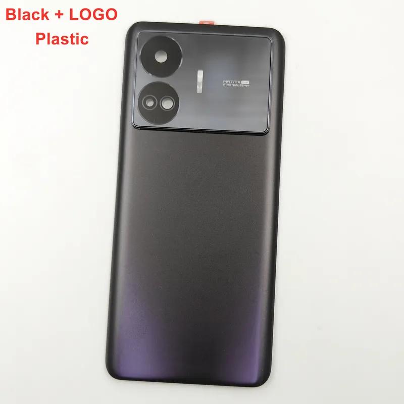 Задняя крышка для Realme GT Neo5 SE, крышка батарейного отсека GT Neo 5 SE, корпус задней двери с клейким логотипом для объектива камеры