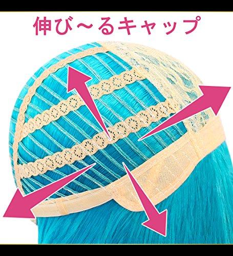 Парик для косплея Case Eden, Премиум, Гладкий, Длинный, 100 см, Сине-черный, WIG6161