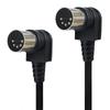 Din-5pin Right Angled MIDI Cable 90 Degree MIDI DIN Plug Cable MIDI DIN 5PIN Extension Cable XLR