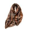 Medium To Long Thick Scarf Sweet and Warm Imitation Cashmere Scarf Plaid Shawl Scarf