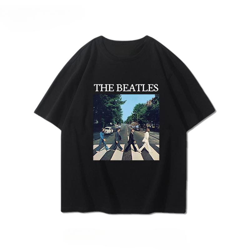 Short-sleeved T-shirt Men'swomen's Summer European American Rock Trend Brand Loose Tshirts Cotton T-shirts Tops