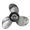 Boat Propeller 10 1/4x11 Fit for Suzuki Outboard DF25-30 4 Stroke 3 Blades Stainless Steel 10 Tooth OEM NO: 58100-96420-019 10.25x11