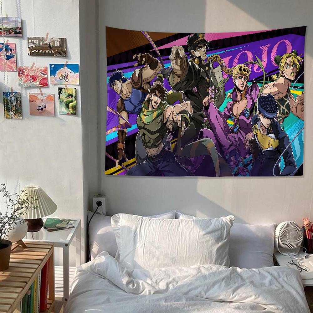 Аниме JJojoS BBizarre AAdventure Мультяшный Гобелен Настенное Украшение Бытовое Домашний Декор