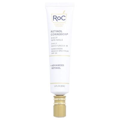 RoC, Retinol Correxion®, Ежедневный увлажняющий крем против глубоких морщин, SPF 30, 1 жидкая унция (30 мл)