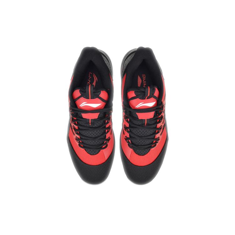 Li Ning Star Speed Амортизация с отскоком Легкие Нескользящие Низкие Баскетбольные кроссовки Мужские Алый ABAQ009-1