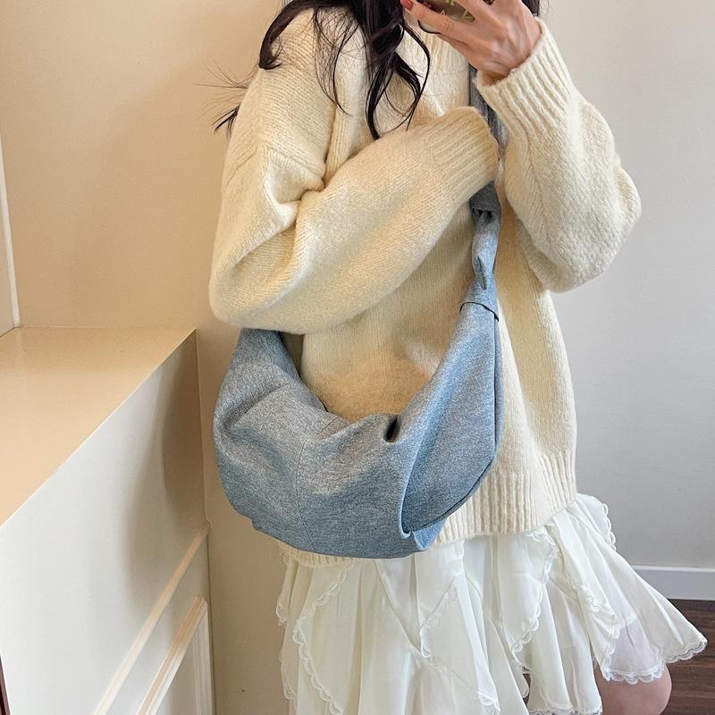 Bag Women's Large Capacity 2025 Summer New Niche Design Croissant One Shoulder Crossbody Bag Premium Dumpling Bag