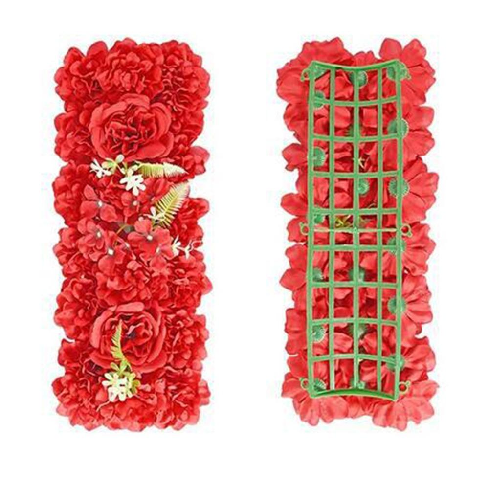 3D Artificial Flower Wall Panel DIY Arched Door Flower Row Wedding Road Lead  Garlands Accessories