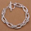 Fine Noble  Sterling  Solid Chain Bracelet For Women Men Charm Party Gift Wedding Party Fashion Jewelry