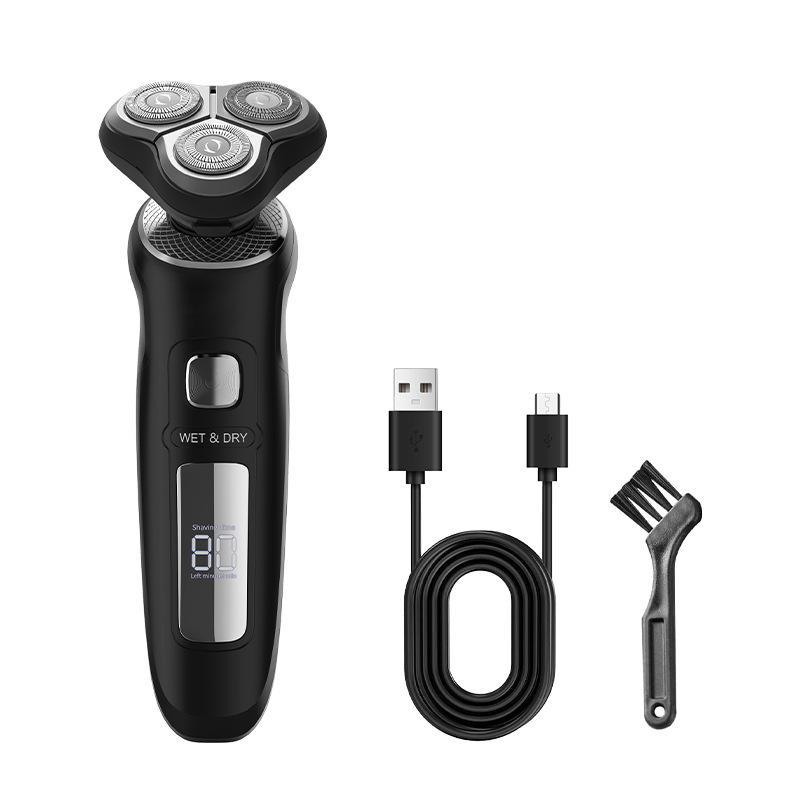 Многофункциональная электробритва: Интеллектуальный ЖК-дисплей, мужская бритва 3 в 1, триммер для носа, моющаяся конструкция