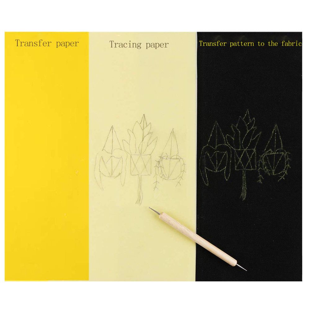 Drawing Transfer Cross Stitch Embroidery Tracing Bumf Carbon Paper Water-Soluble For Cloth