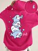 Unisex Trendy Hoodie with "Shark" Print Design, Soft Polyester Fabric and Kangaroo Pocket for Couples' Casual Wear