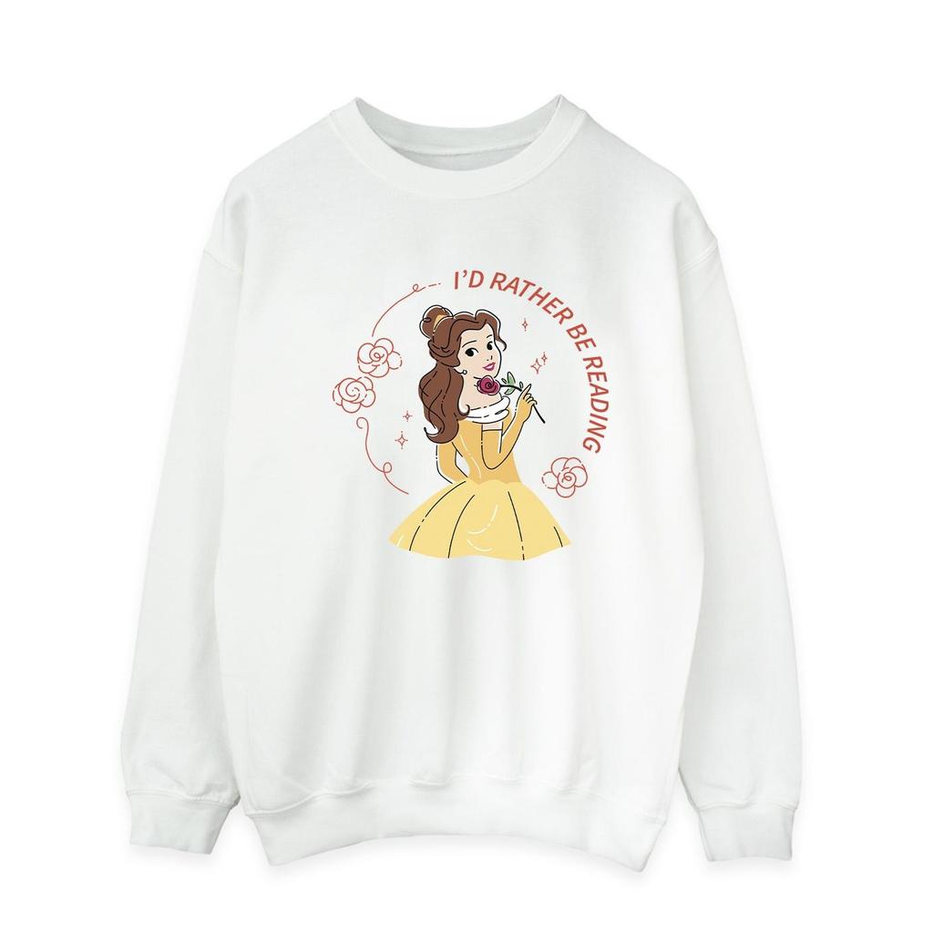 Disney Mens Beauty And The Beast IÂ´d Rather Be Reading Sweatshirt