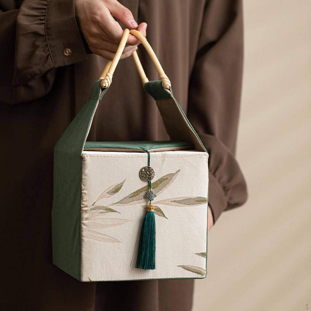 Gift Box with Handle Biscuit Portable Multifunctional Keepsake Goodies Bag for Birthday