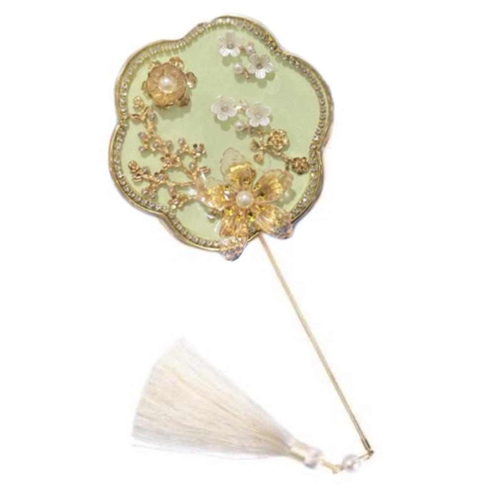 Chinese Style Mini Chinese Fan Tassels Chinese Silk Fan Bridal Group Fan Chinese Wedding