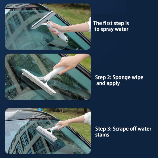 Скребок для стекла со встроенным распылителем 3-в-1 система резиновый шпатель скребок для стекла бытовой инструмент для уборки