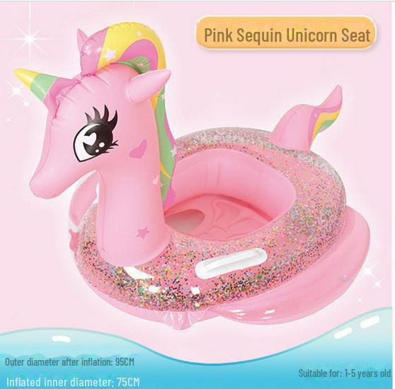 Желтое защитное кольцо для детского сиденья для купания с защитой от солнца - конструкция, препятствующая опрокидыванию