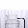 Glass High Temperature Resistant Large Capacity Cold Water Kettle Household Summer Refrigerator Water Storage Bottle Juice Cup Cool White Teapot Set