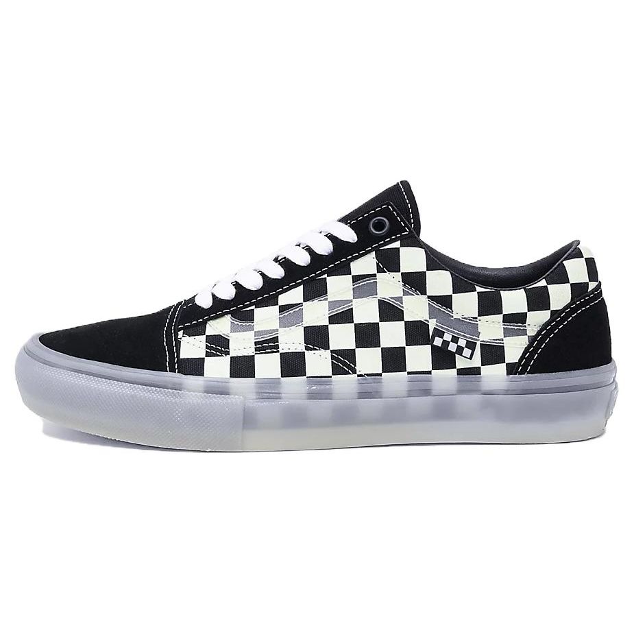 Vans Skate Old Skool Glow In The Dark Checkerboard Unisex Sneakers Black VN0A5FCB5S5