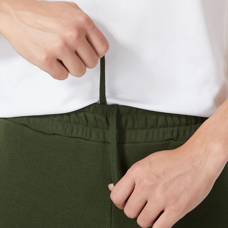 Puma Трикотажные спортивные брюки с односторонним логотипом и средней посадкой, мужские плавки, зеленые 681942-31