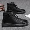 Spring New High-top Martin Boots Trendy Versatile Shoes Men's Lightweight Soft-soled Sports and Leisure Shoes Men's Shoes