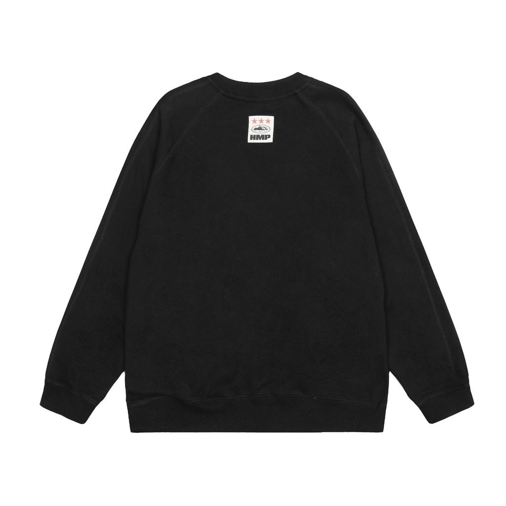 Corteiz Unisex Casual Long Sleeve Round Neck Hoodie with Embroidered Logo