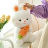 Creative Cartoon Bunny Doll Plush Toy White Rabbit Ragdoll Carrot Pillow Big Girl Sleeping