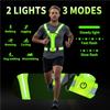 1PCS LED Reflective Running Vest USB Rechargeable High Visibility Night Running Riding Clothing Elastic Band,Safety Warning Vest
