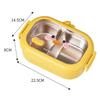 Cute Duck Stainless Steel Lunch Container 2 Compartments Leak Proof Design Perfect for Children's Meals Anywhere