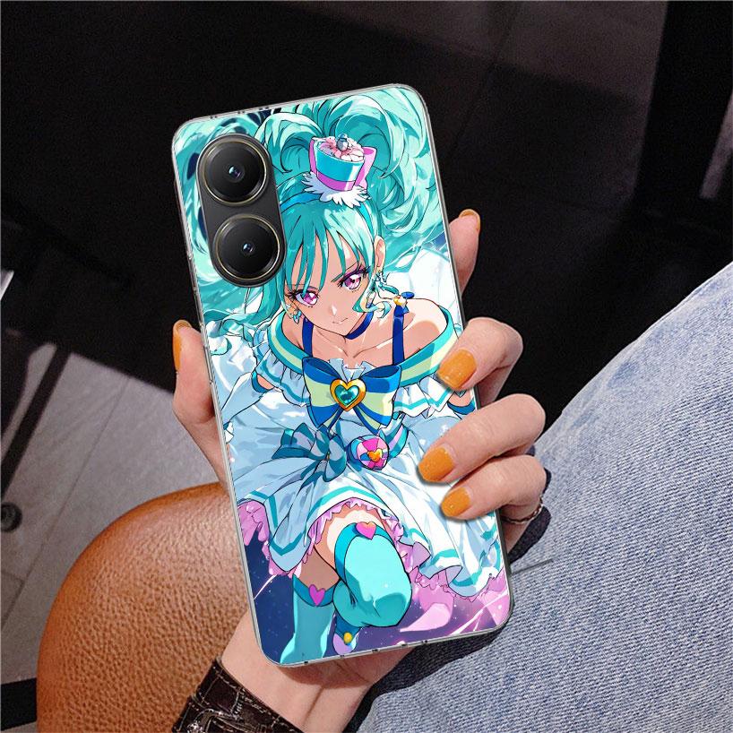 Чехол для телефона Pretty Cure для Xiaomi Poco X7 X6 X5 Pro F7 Ultra Redmi 15C 15 13C 13 12C 12 10 10A 10C 9 9A 9C 9T Покрытие Poco X
