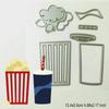 Резные штампы для попкорна, колы, металлический трафарет, сделай сам, скрапбукинг, альбом, тиснение бумажной карты, ремесло, искусство, кино, еда, напиток
