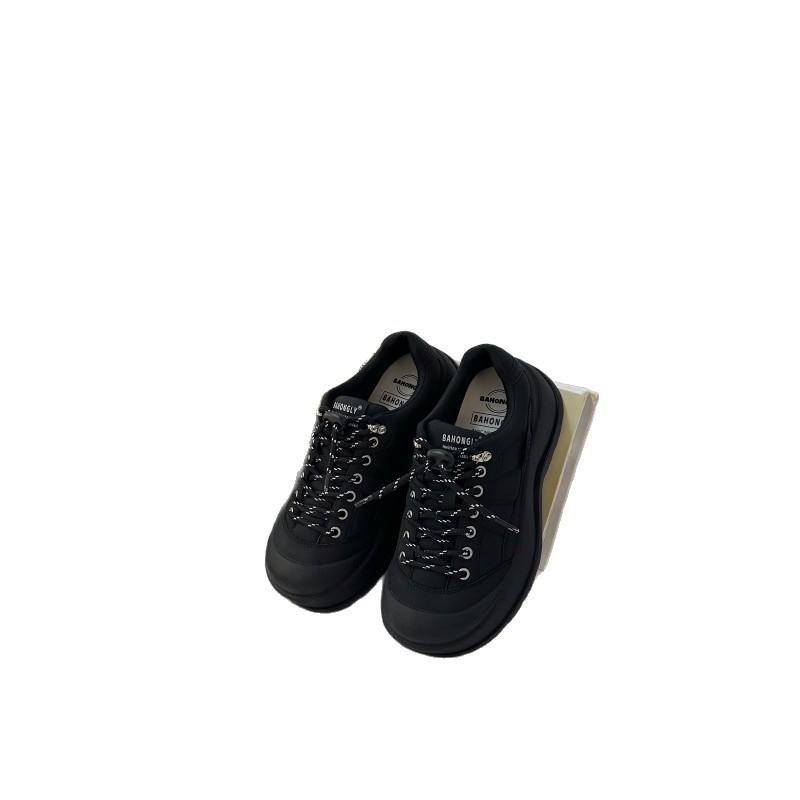 Bai Xianni BAHONGLY Color Matching Leather Dad Shoes Women's 2025 Autumn Platform Lightweight High-end Casual Sports Shoes