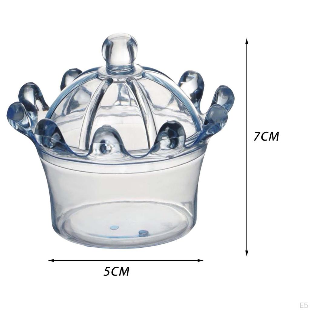 6 Pieces Mini Box Candy Jars Jewelry Storage Gift with Sealed Lids Party