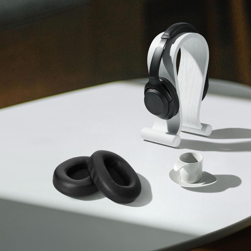 Kwmobile 2x Чехол для наушников Совместимый с Sony ULT WEAR Запасные амбушюры Подушка Искусственная кожа Черный -