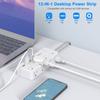 Multi Plug Outlet Extender Power Strip with 8 AC Outlets 4 USB Ports, Wall Socket Electrical Outlet Splitter for Home Office,US