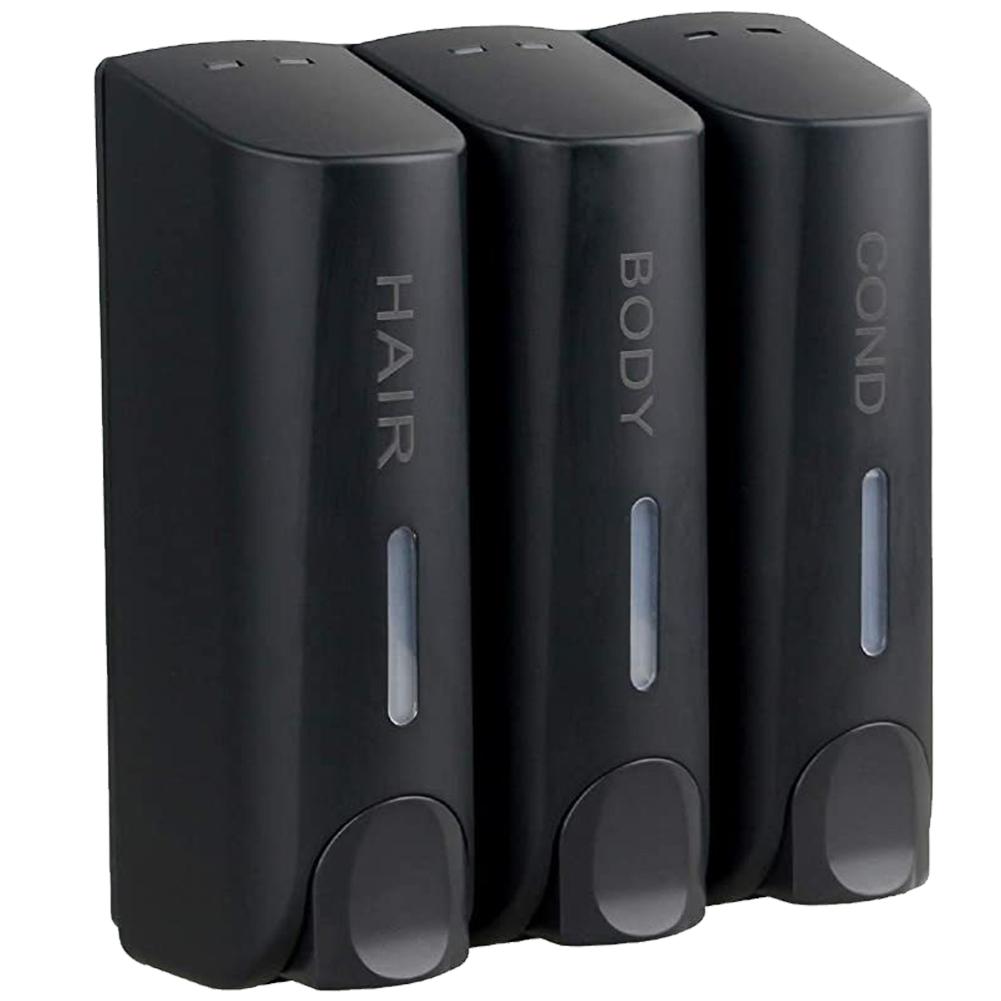 Тройной дозатор для шампуня для душа объемом 350 мл, настенный дозатор для геля для душа, лосьона, контейнер для жидкого мыла, аксессуары для ванной комнаты