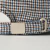 Allincomplete Linen Houndstooth Fillbox Cap