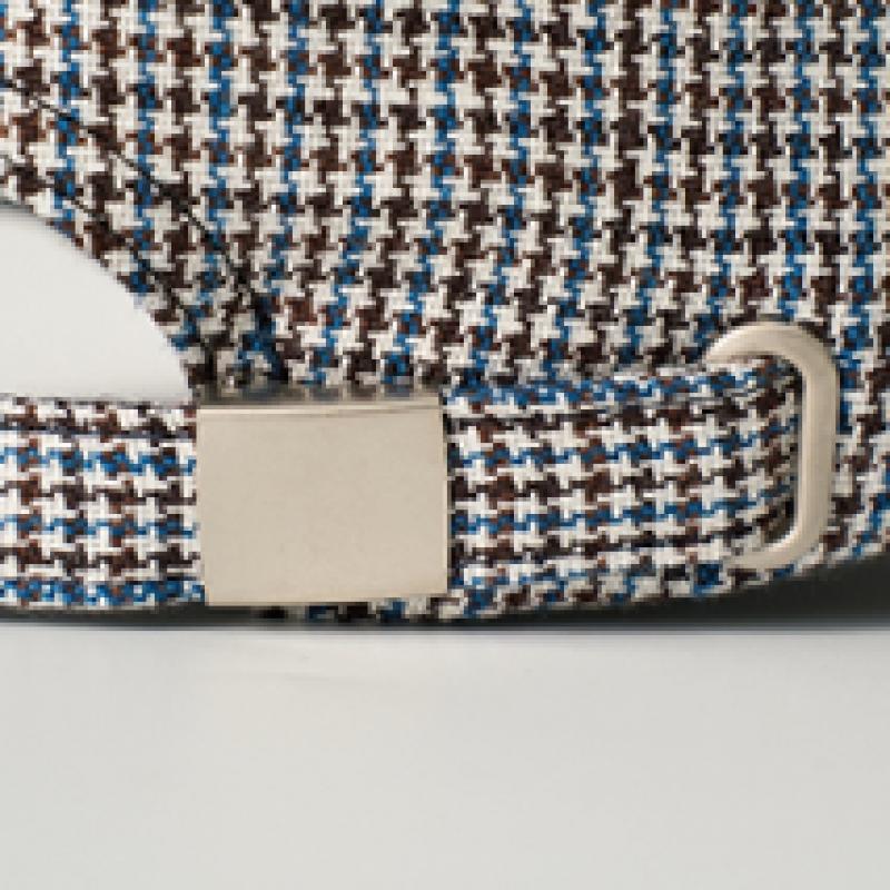 Allincomplete Linen Houndstooth Fillbox Cap