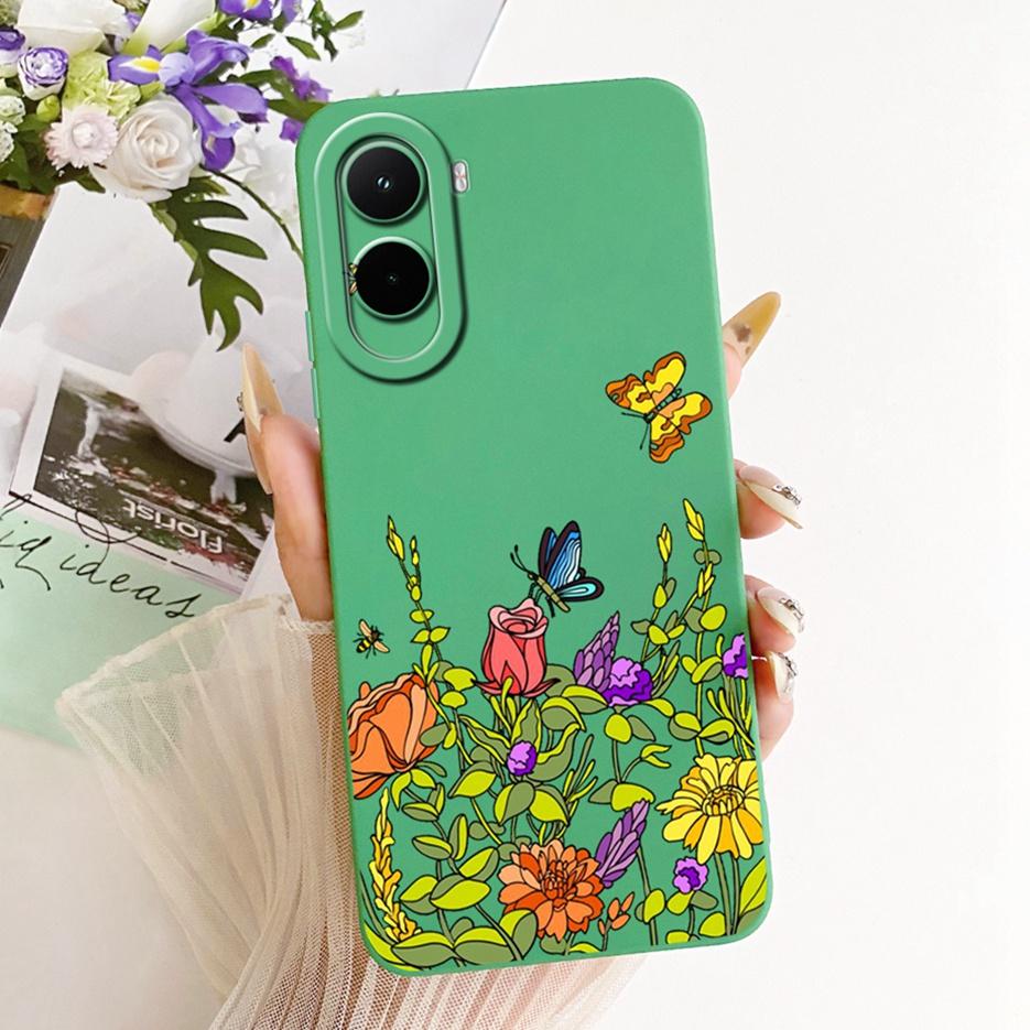Чехол для Xiaomi Poco M7 Plus PocoM7 4G Красивая Девушка Подсолнух Расписной Чехол для Телефона Для Xiaomi Poco M7 Pro PocoM7 Plus 5G Мягкие Fundas